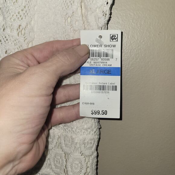 NWT Charter Club Lace Fit & Flare Dress Size XL Vintage Cream - Picture 6 of 12